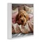 Stupell Industries Nap Time Cuddling Pup Framed Giclee Wall Art Design by Jim Baldwin